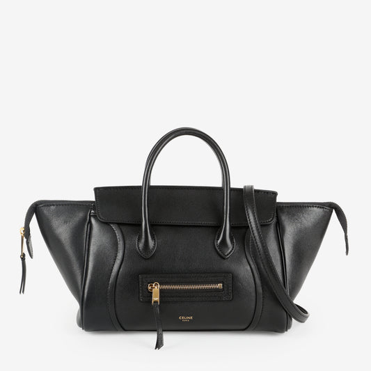 Little New Luggage, Black Supple Lambskin