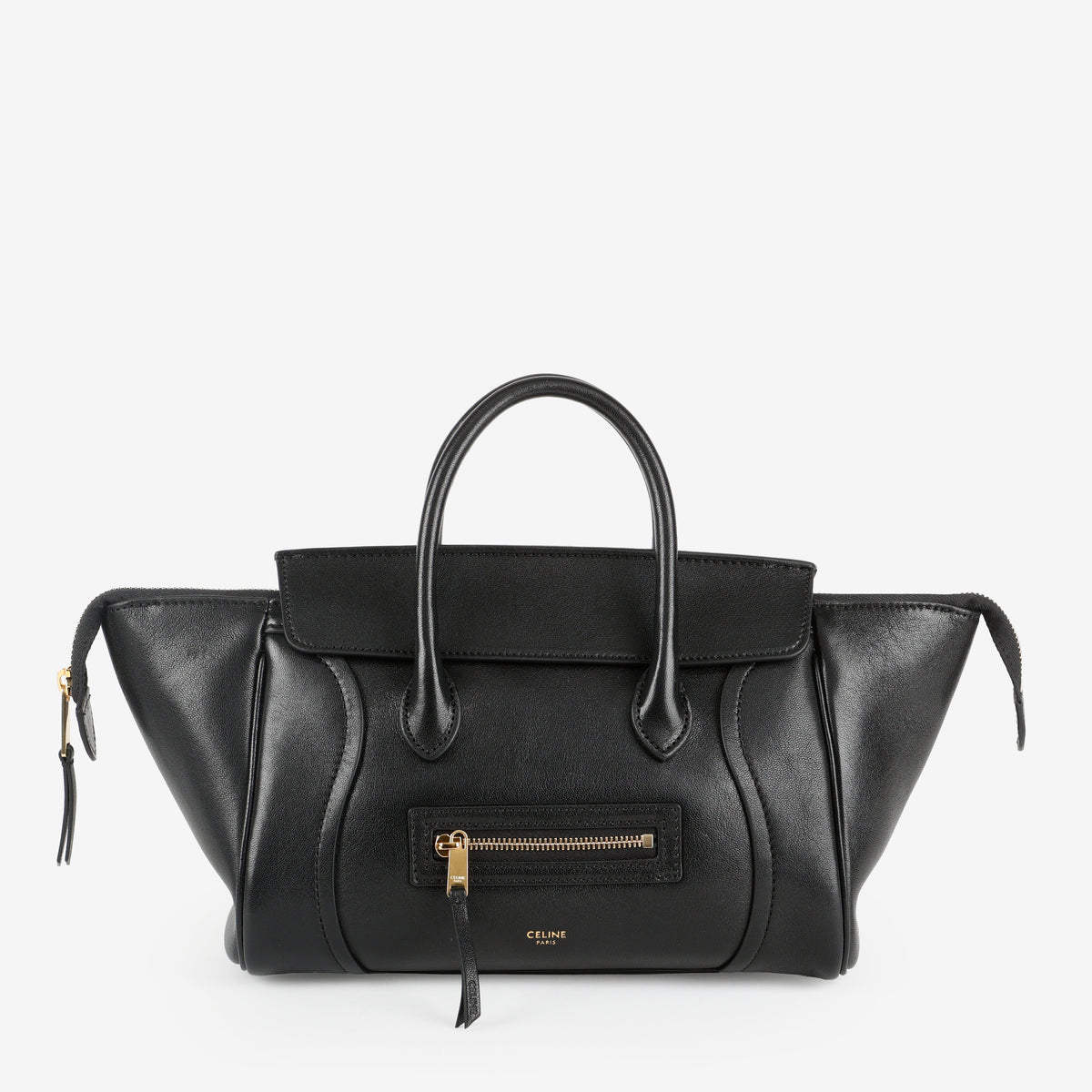 Little New Luggage, Black Supple Lambskin
