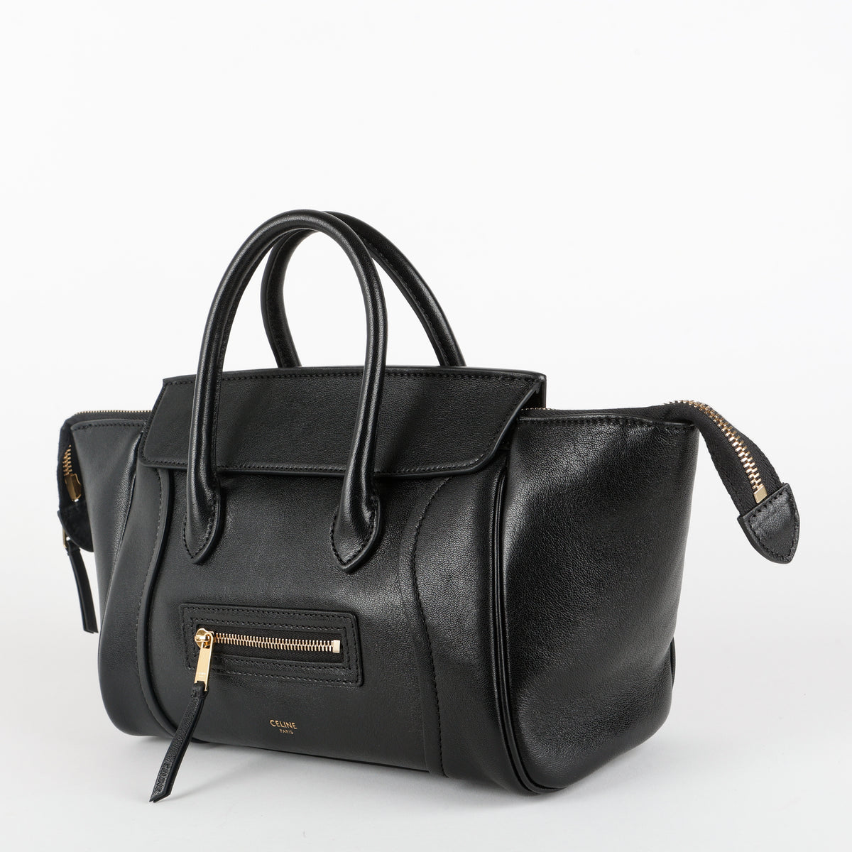 Little New Luggage, Black Supple Lambskin