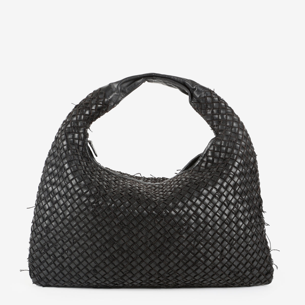 Fringe Net Hobo, Black