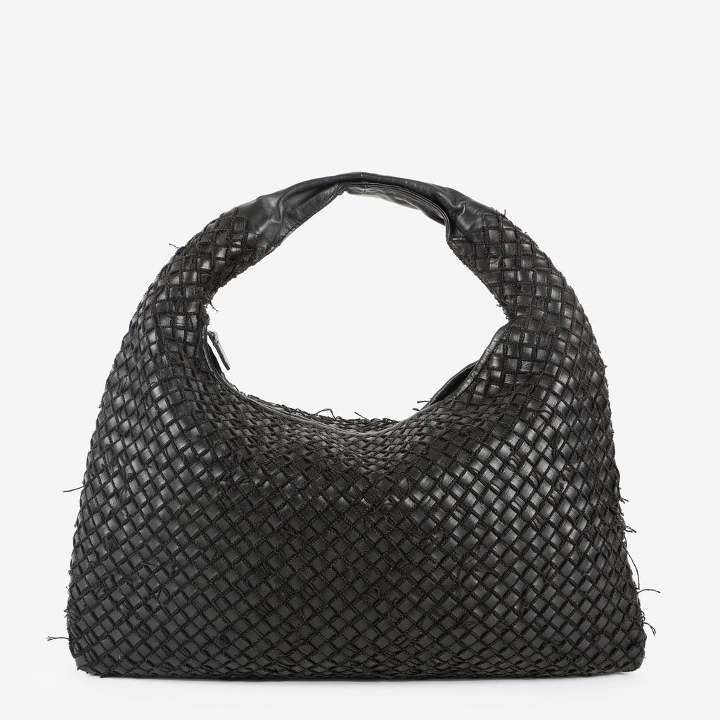 Fringe Net Hobo, Black