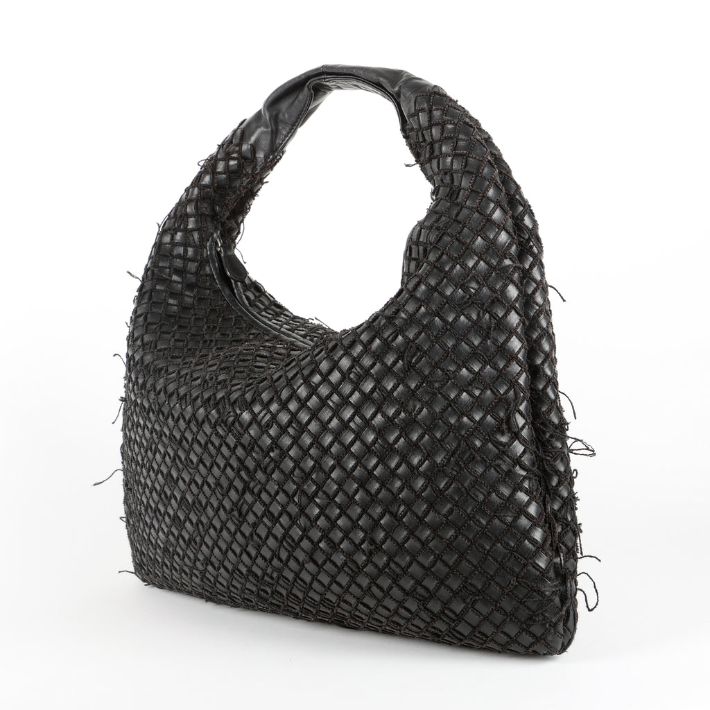 Fringe Net Hobo, Black