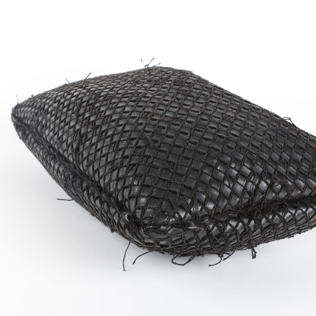 Fringe Net Hobo, Black