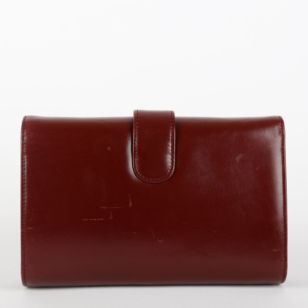 Vintage Interlocking GG Wallet on Chain, Burgundy