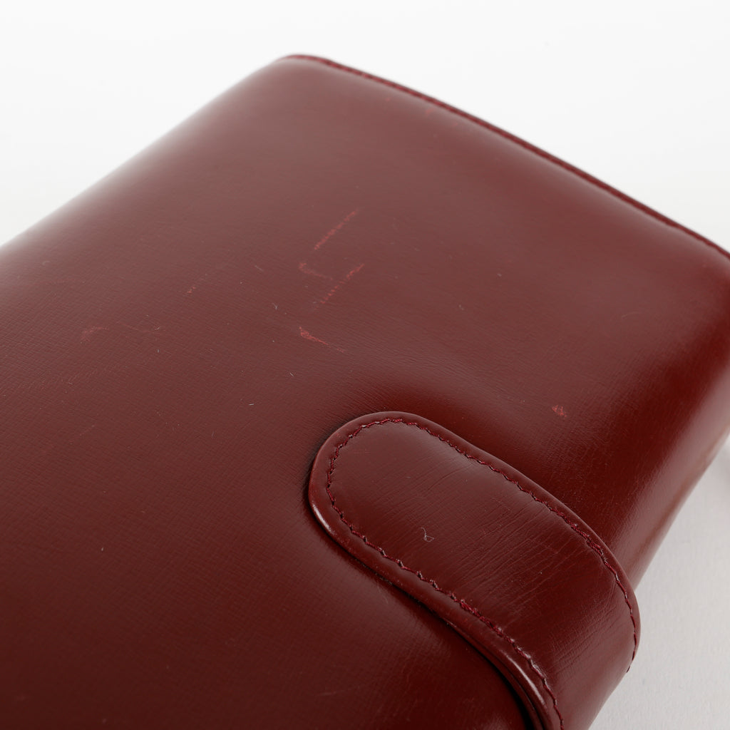 Vintage Interlocking GG Wallet on Chain, Burgundy