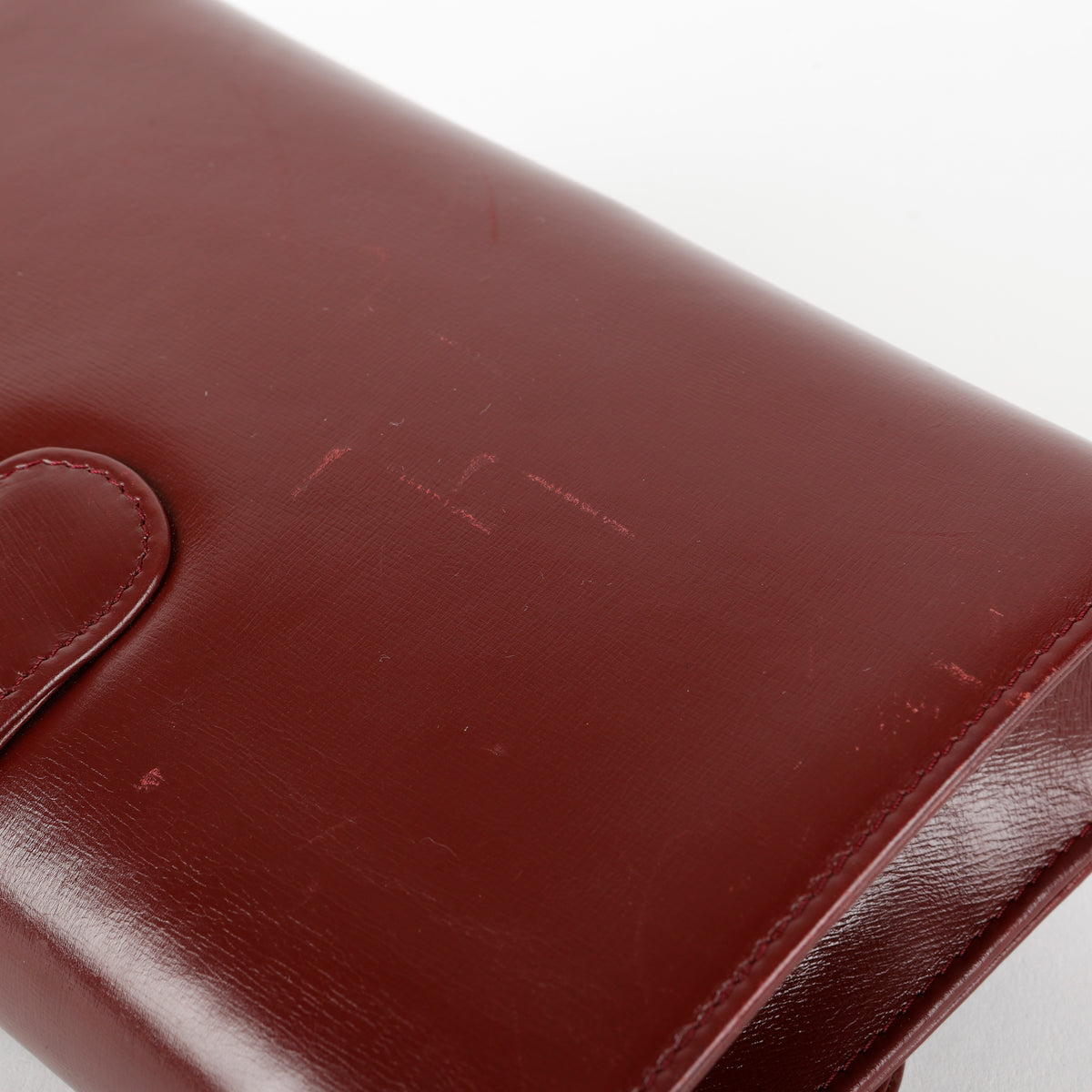 Vintage Interlocking GG Wallet on Chain, Burgundy