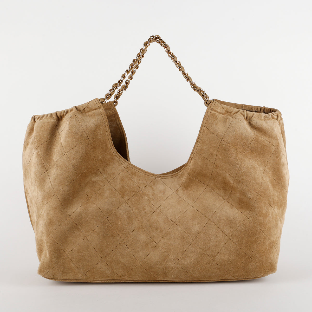 Suede Quilted Neo Cabas Shopping Tote