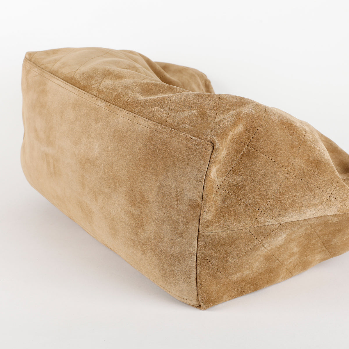 Suede Quilted Neo Cabas Shopping Tote