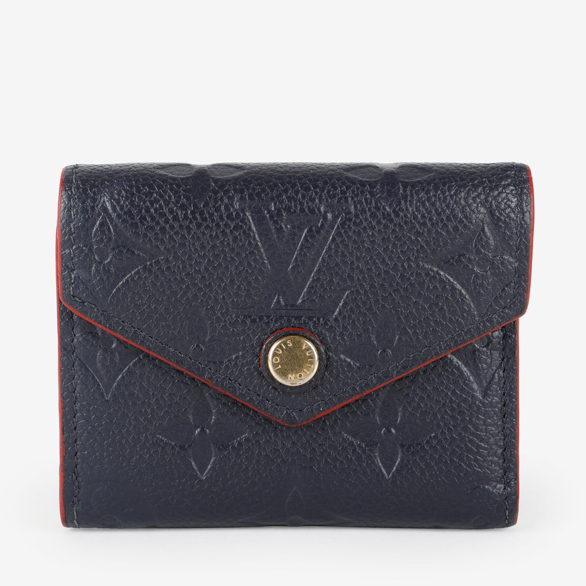 Victorine Wallet, Marine/Rouge