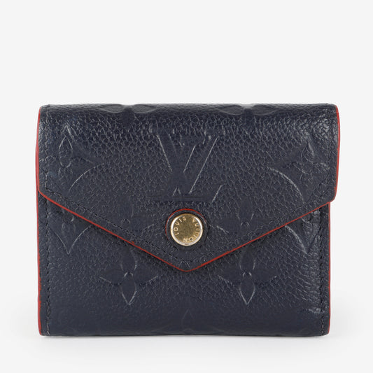 Victorine Wallet, Marine/Rouge