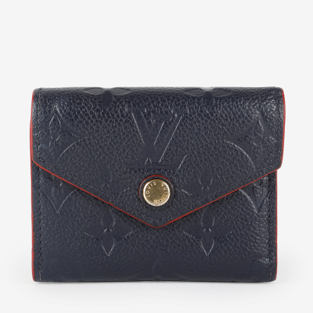 Victorine Wallet, Marine/Rouge