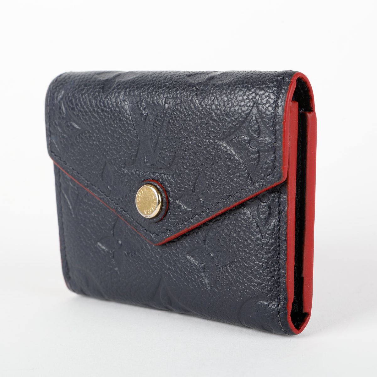 Victorine Wallet, Marine/Rouge