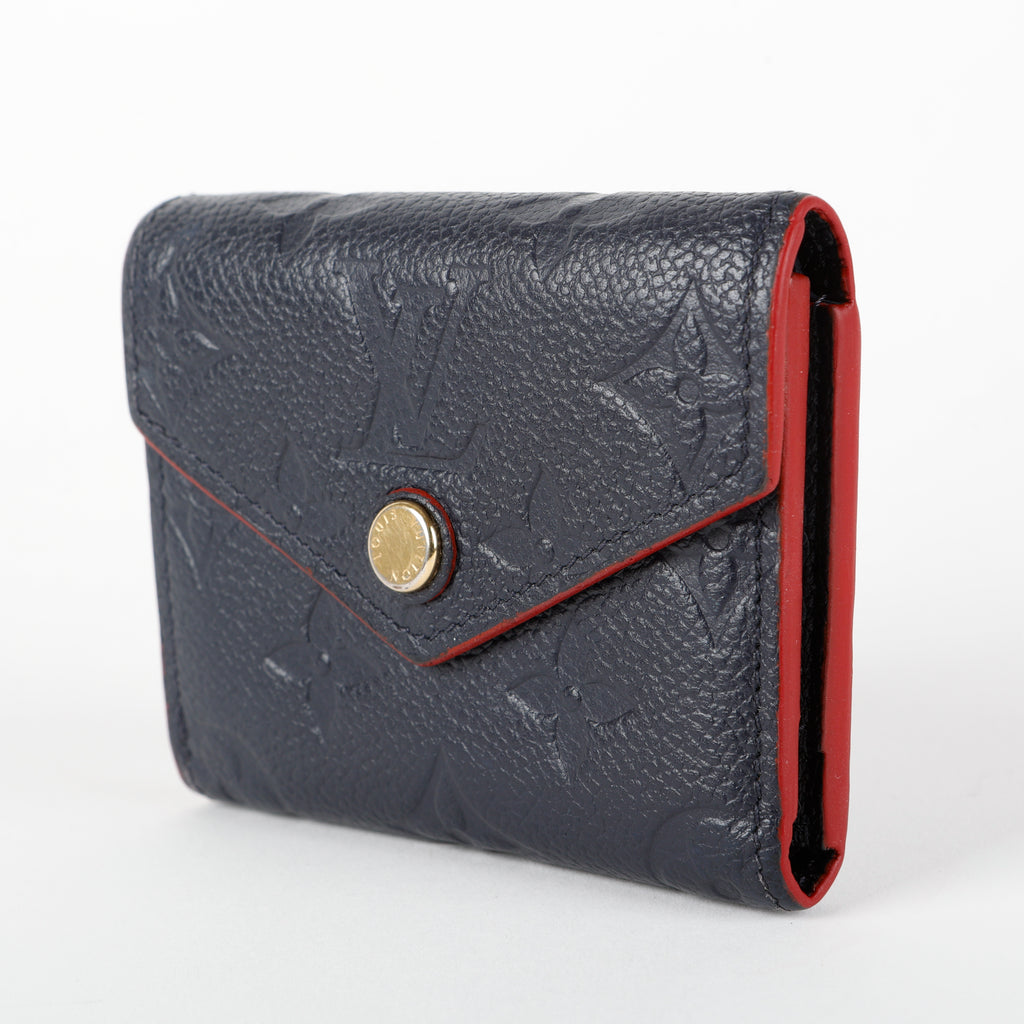 Victorine Wallet, Marine/Rouge