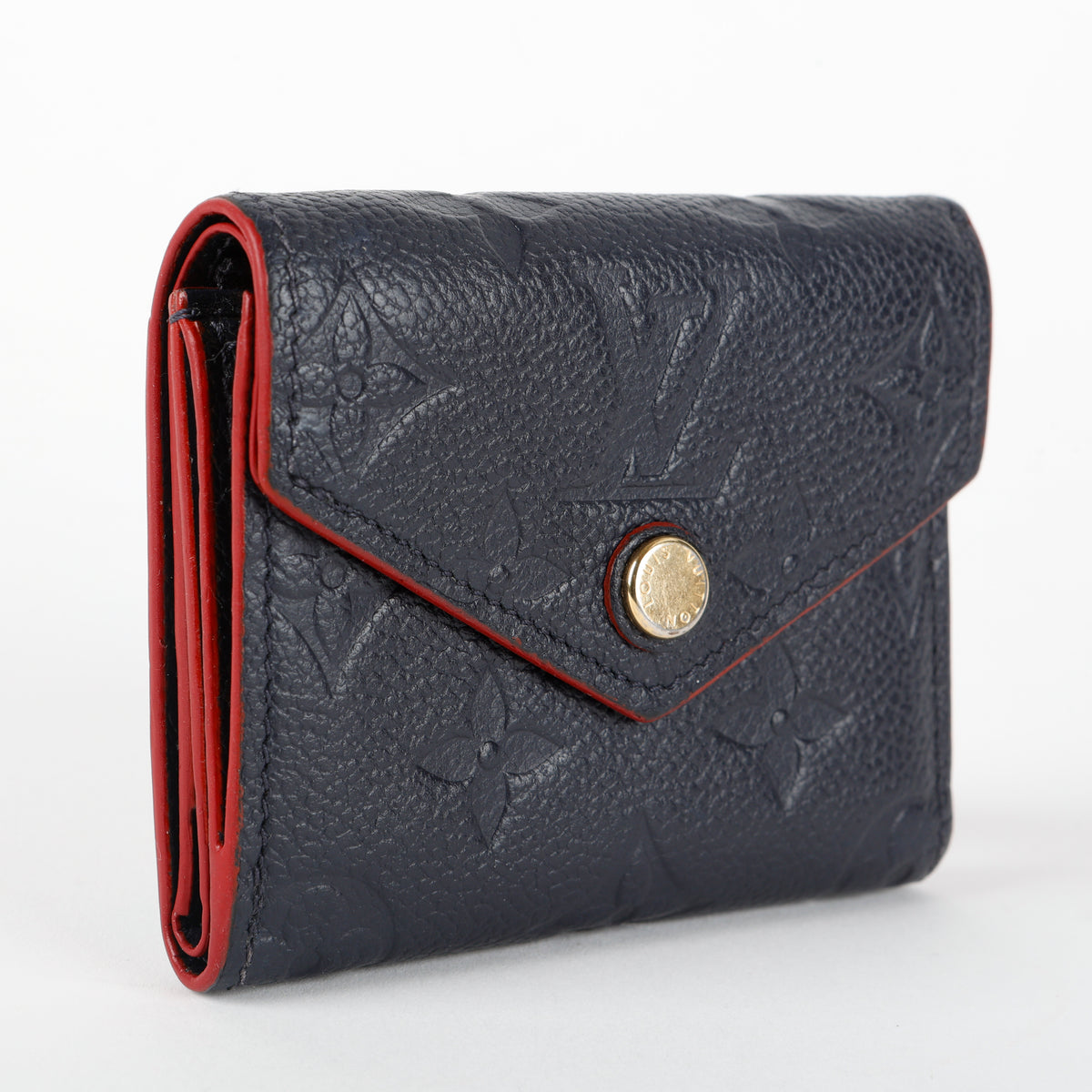 Victorine Wallet, Marine/Rouge