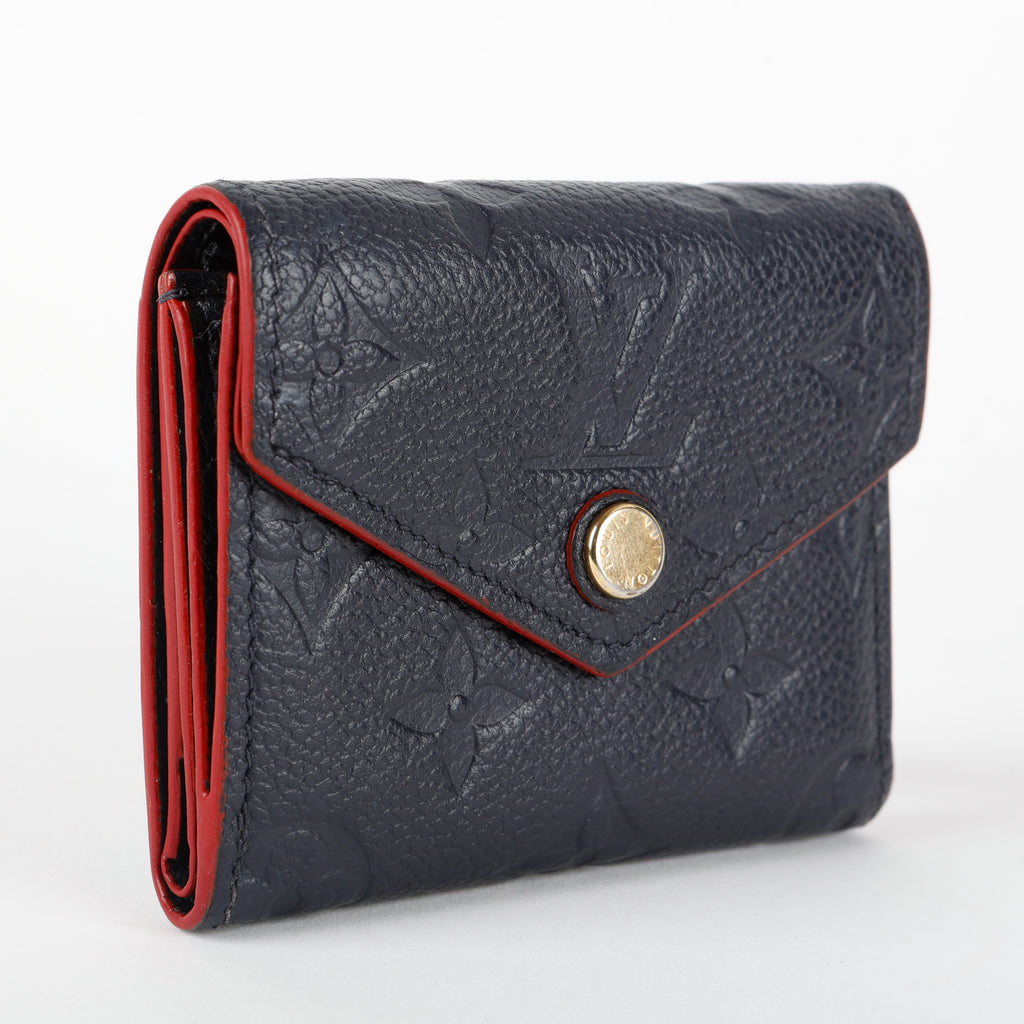 Victorine Wallet, Marine/Rouge