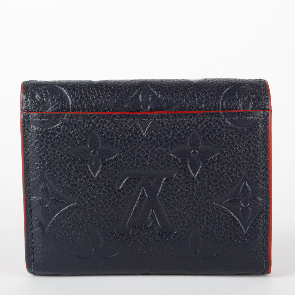 Victorine Wallet, Marine/Rouge