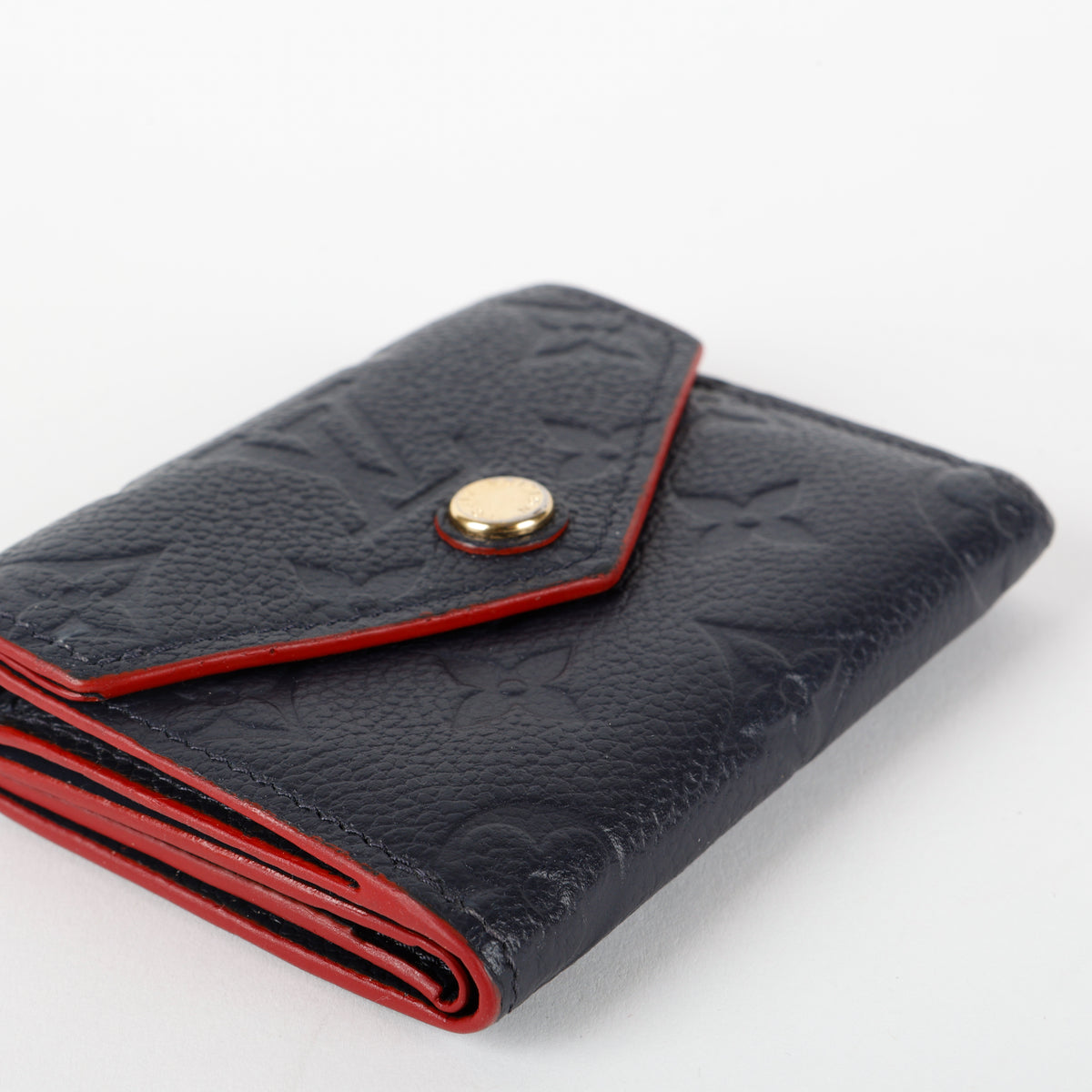 Victorine Wallet, Marine/Rouge