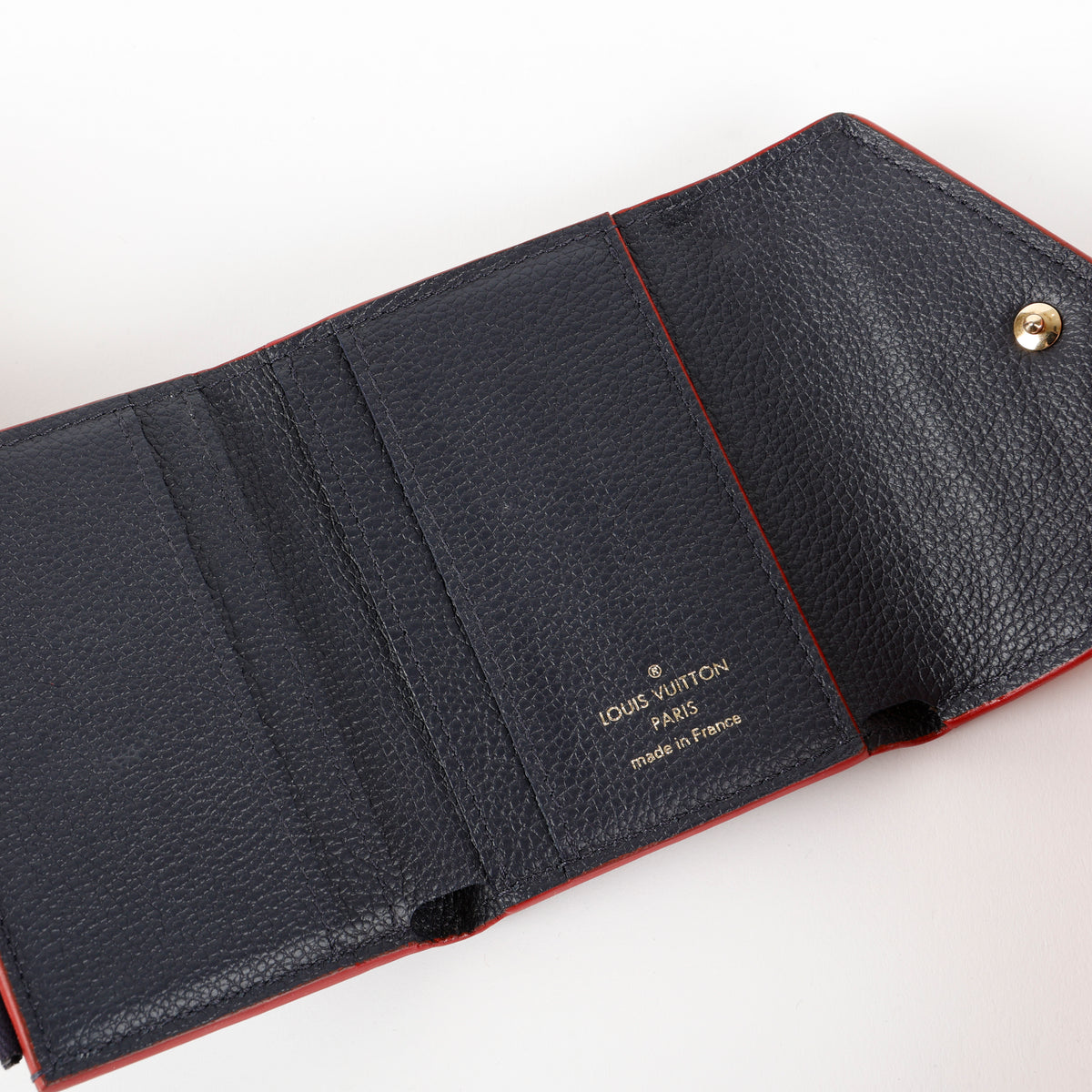 Victorine Wallet, Marine/Rouge