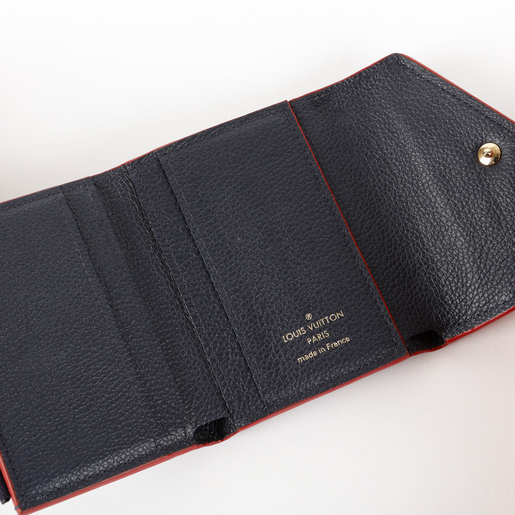 Victorine Wallet, Marine/Rouge