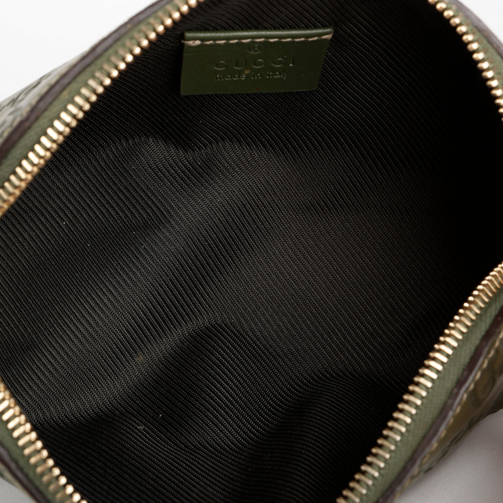 Guccissima Cosmetic Pouch, Green