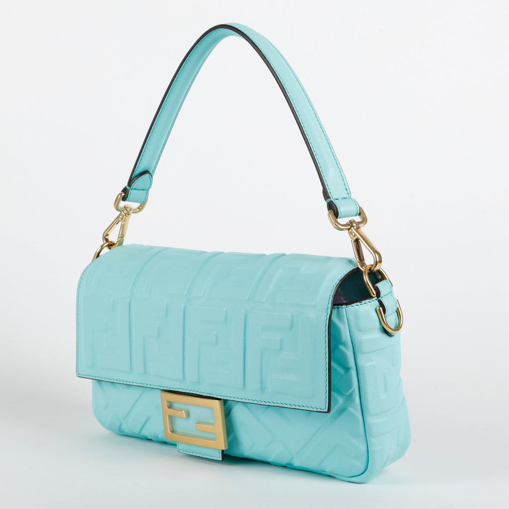 Baguette Nappa Leather, Tiffany Blue