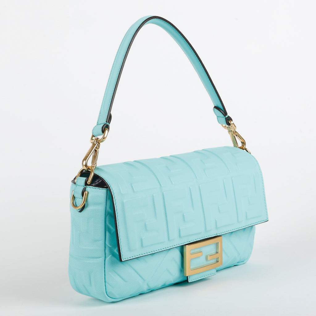 Baguette Nappa Leather, Tiffany Blue