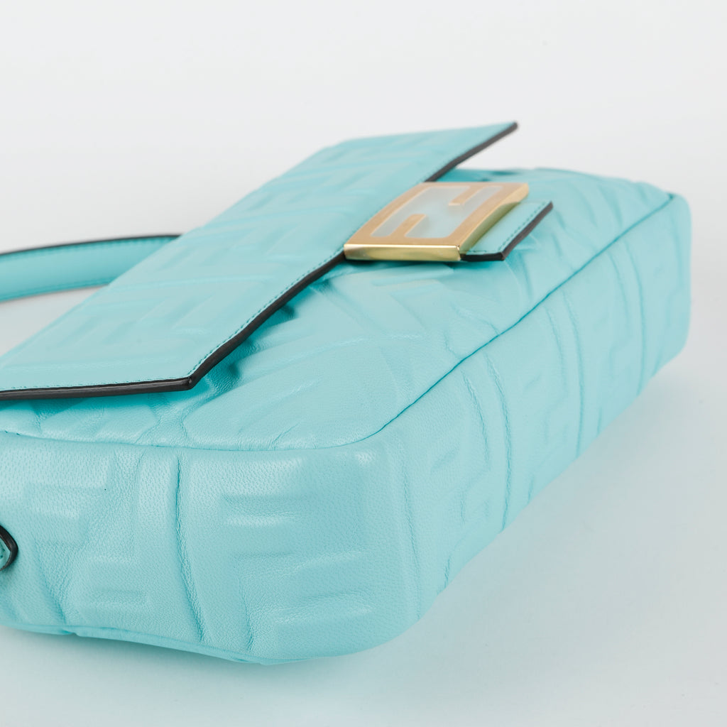 Baguette Nappa Leather, Tiffany Blue