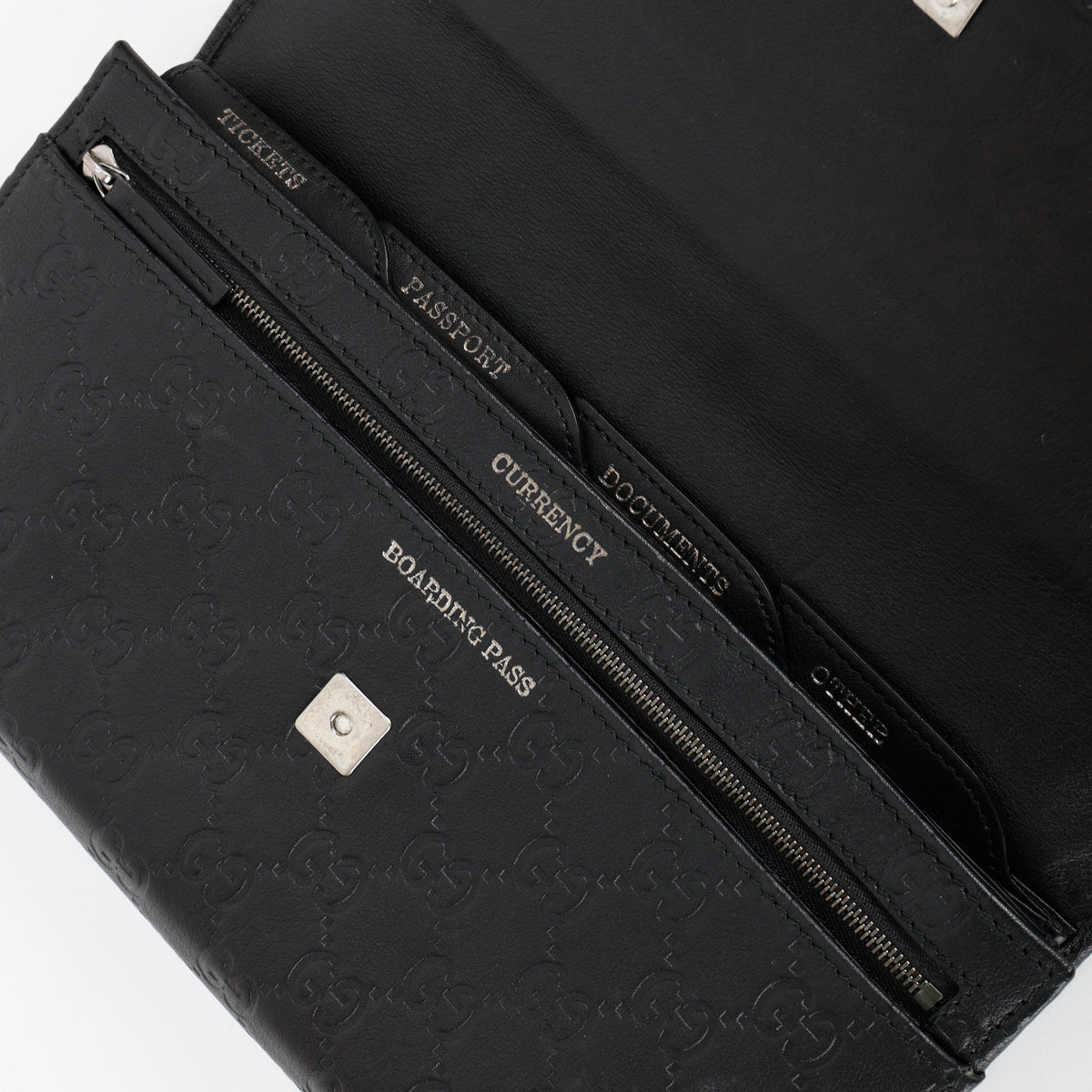 Travel Clutch Organizer, Black Guccissima