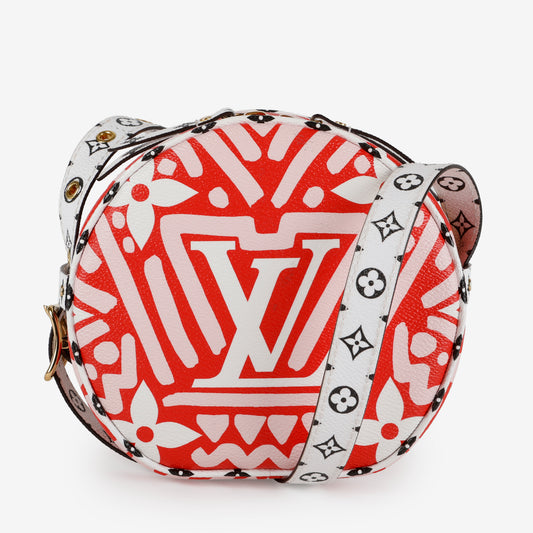 Boite Chapeau Souple PM, Crafty Monogram Red & Pink