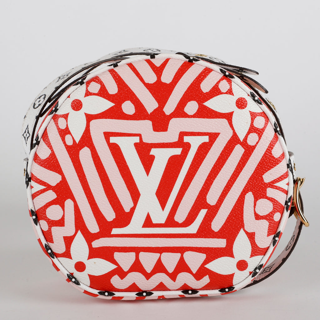 Boite Chapeau Souple PM, Crafty Monogram Red & Pink