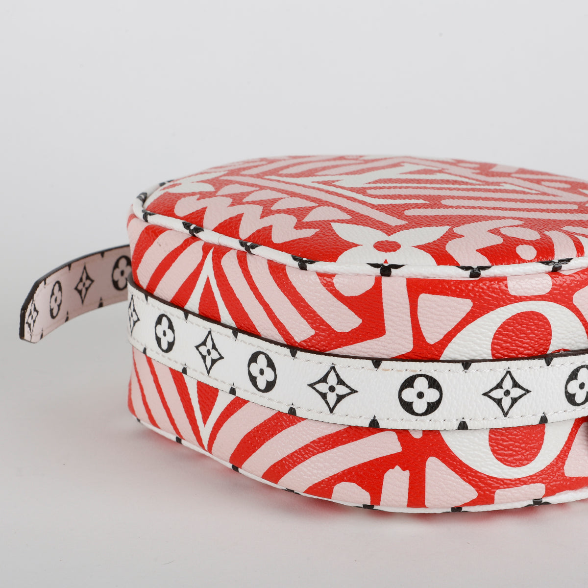 Boite Chapeau Souple PM, Crafty Monogram Red & Pink