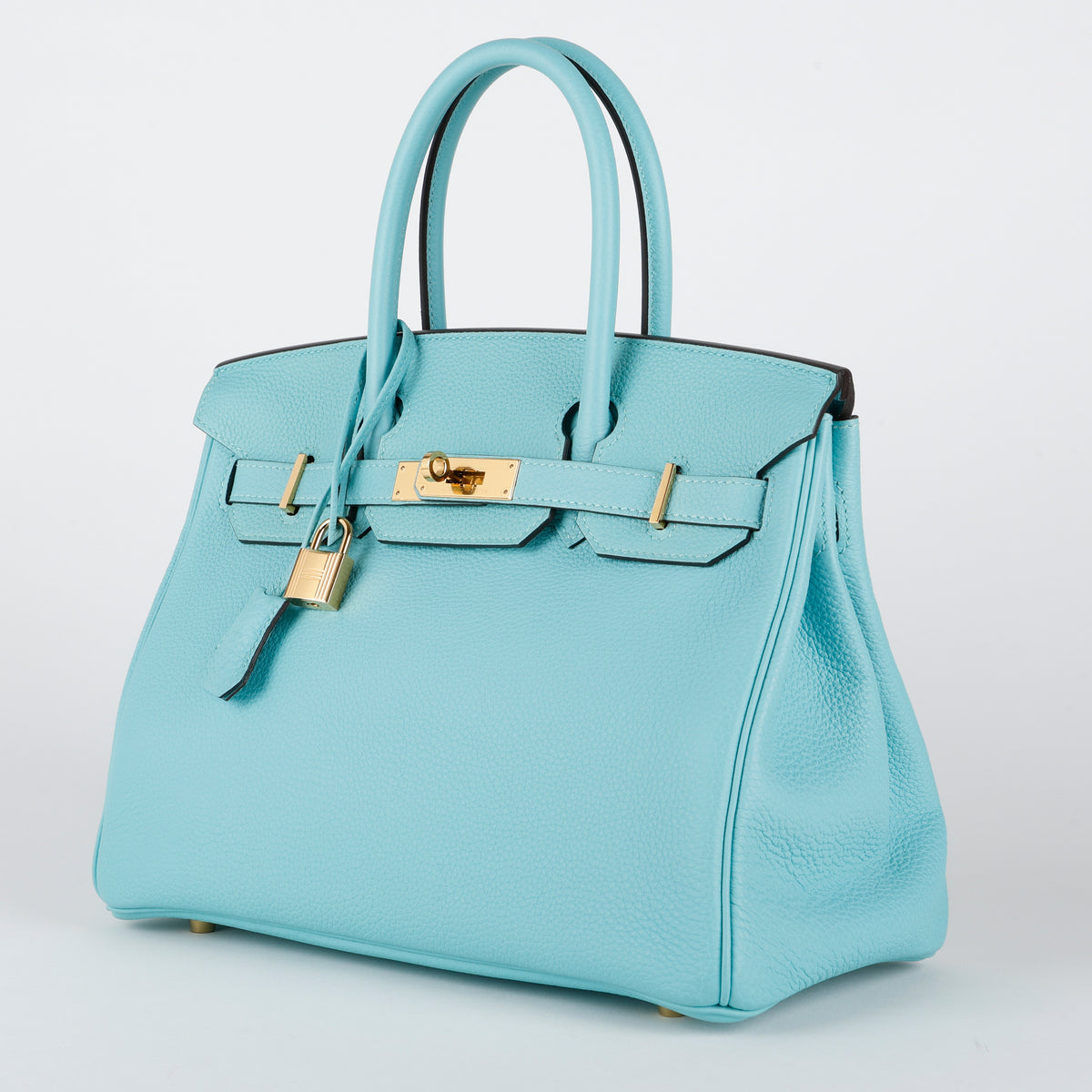 Birkin 30, Blue Atoll Togo Gold Hardware (T Stamp)