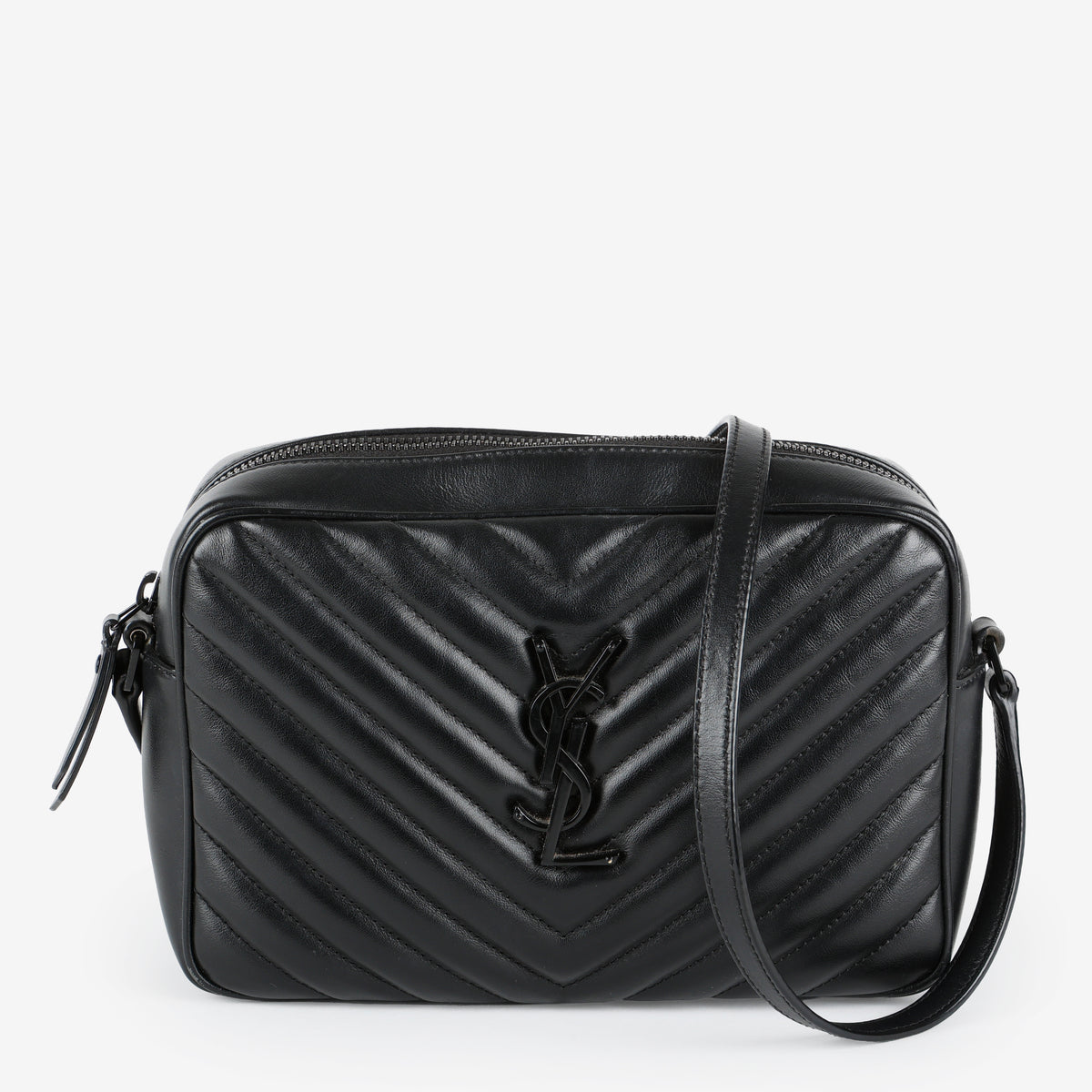 Lou Camera Bag, So Black Calfskin