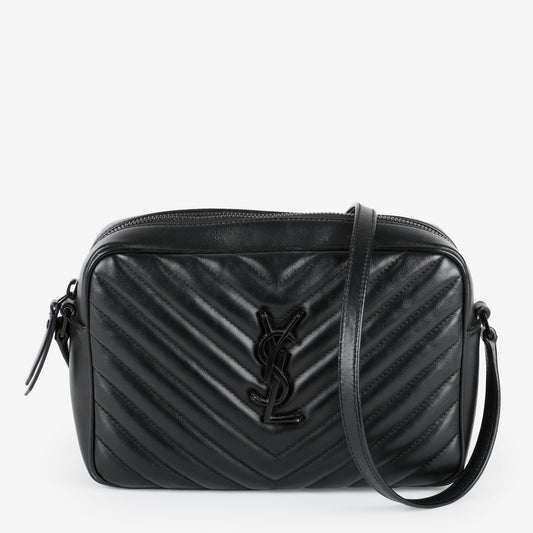 Lou Camera Bag, So Black Calfskin