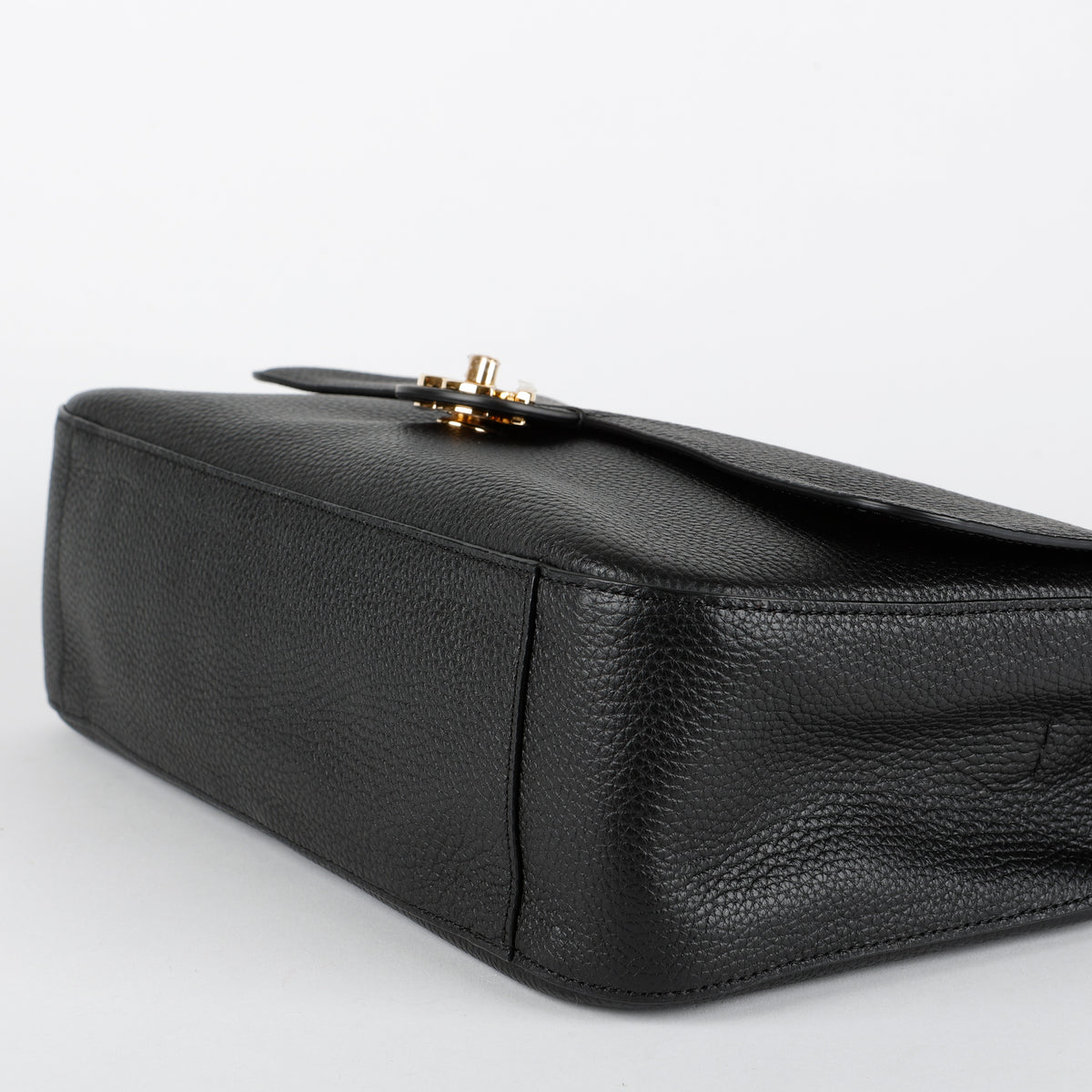 Souplissimo Maxi Flap 32cm, Black Calfskin GHW