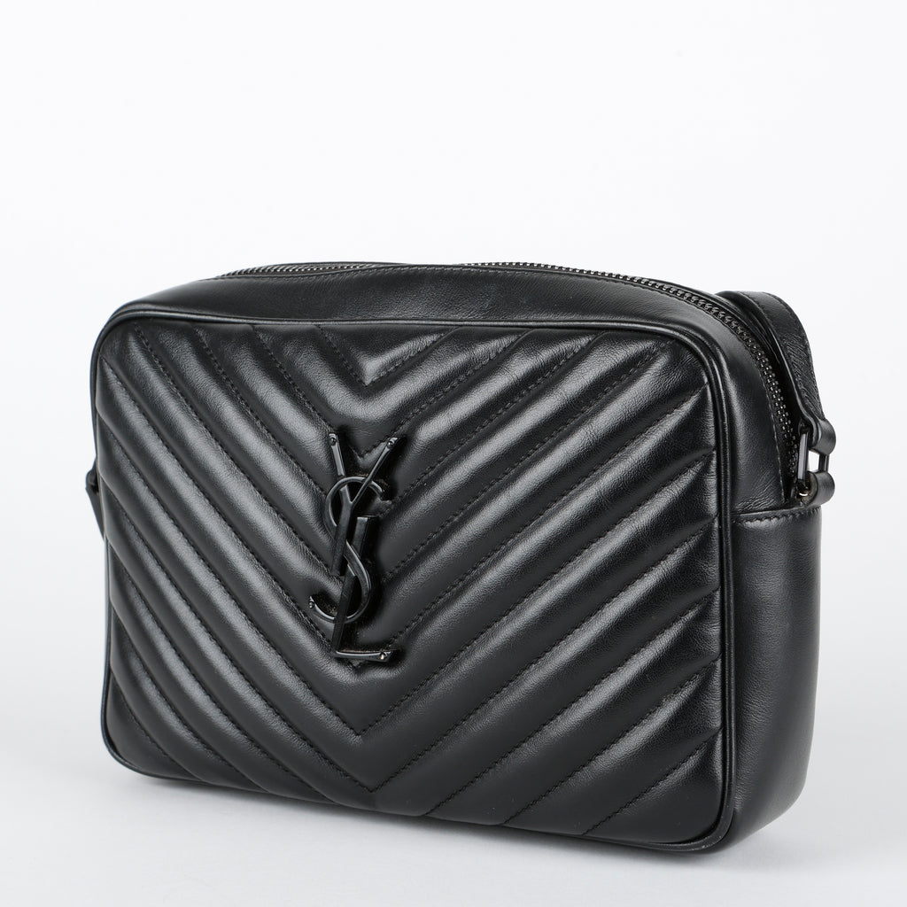 Lou Camera Bag, So Black Calfskin