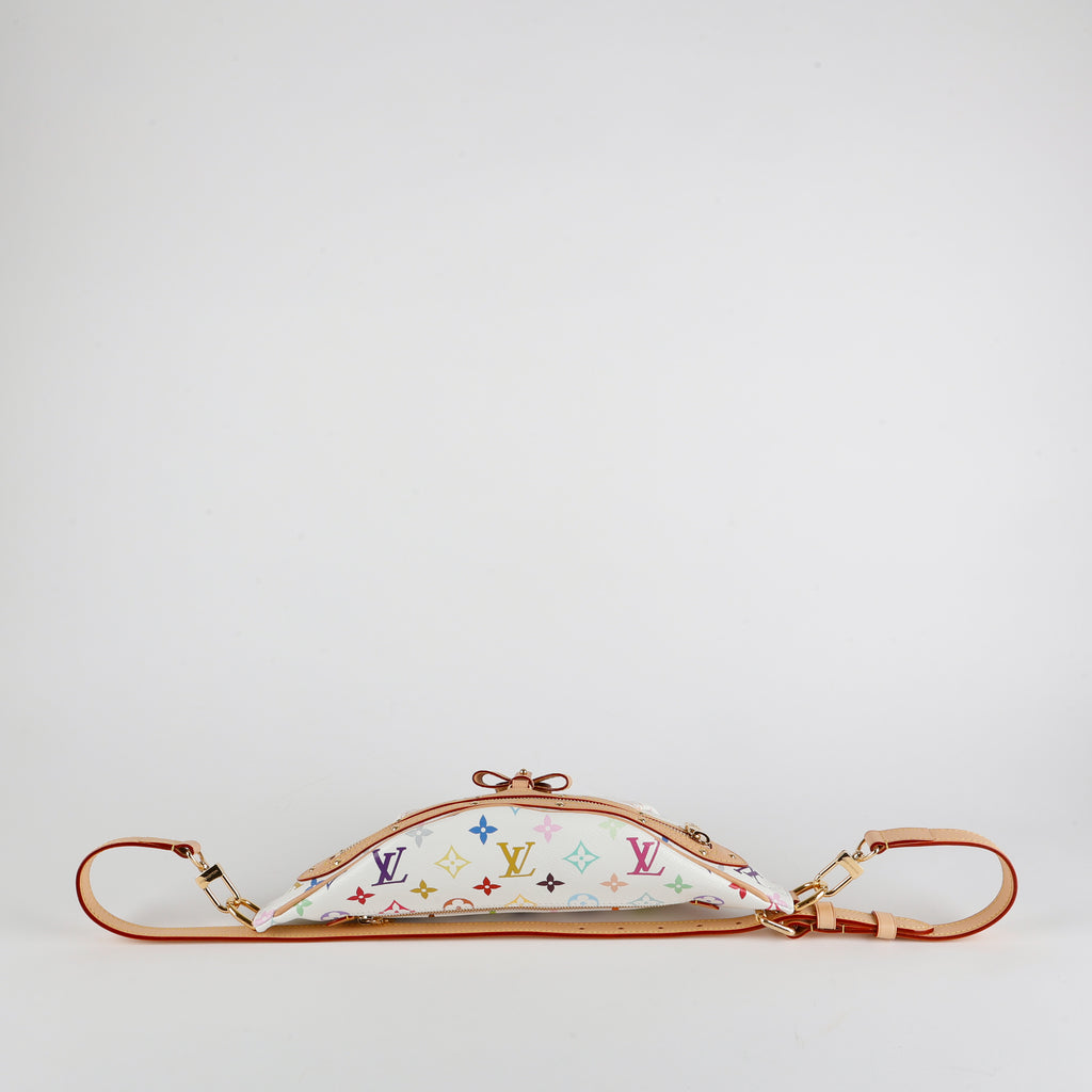 LV x TM High Rise Bum Bag, White/Multicolor