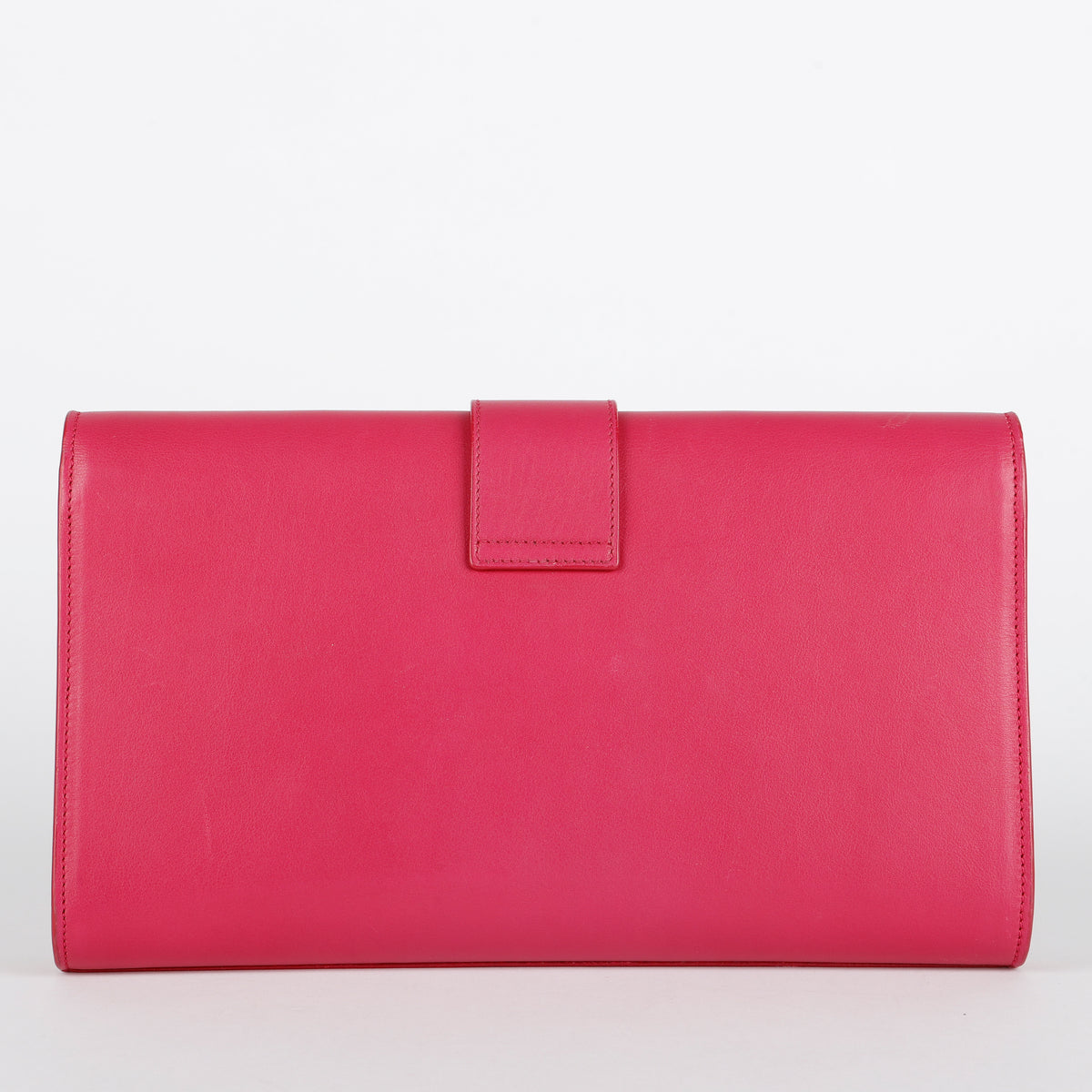 Classic Y Ligne Clutch, Fuchsia Gold Hardware