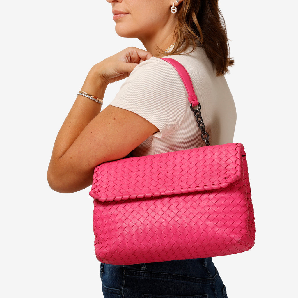 Medium Olimpia Shoulder Bag, Pink RHW