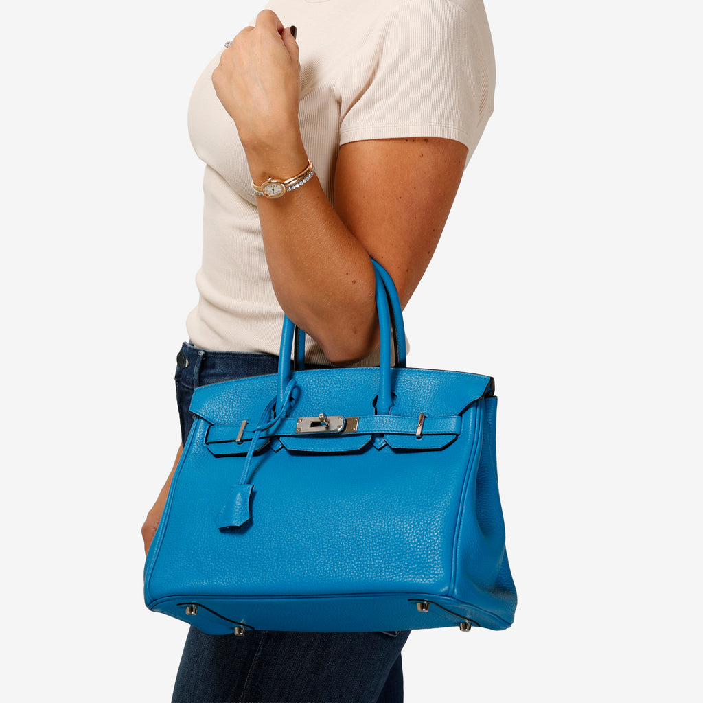 Birkin 30, Blue Zanzibar Clemence PHW (2017)