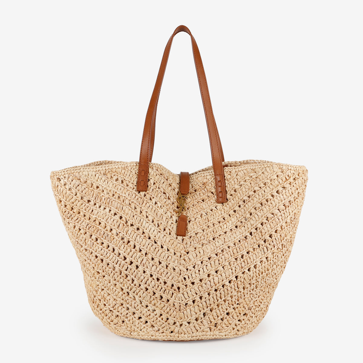 Medium Panier Tote, Raffia