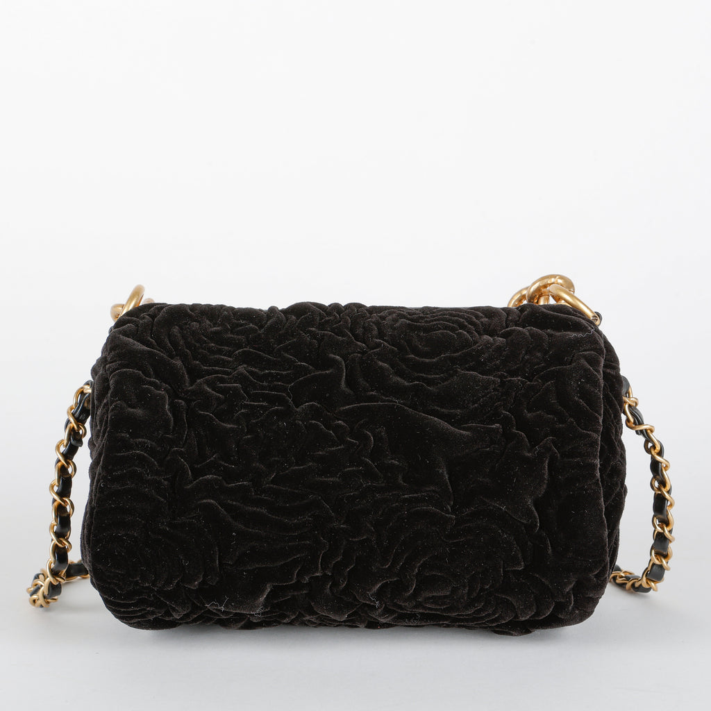 Camellia 2 Way Chain, Black Velvet