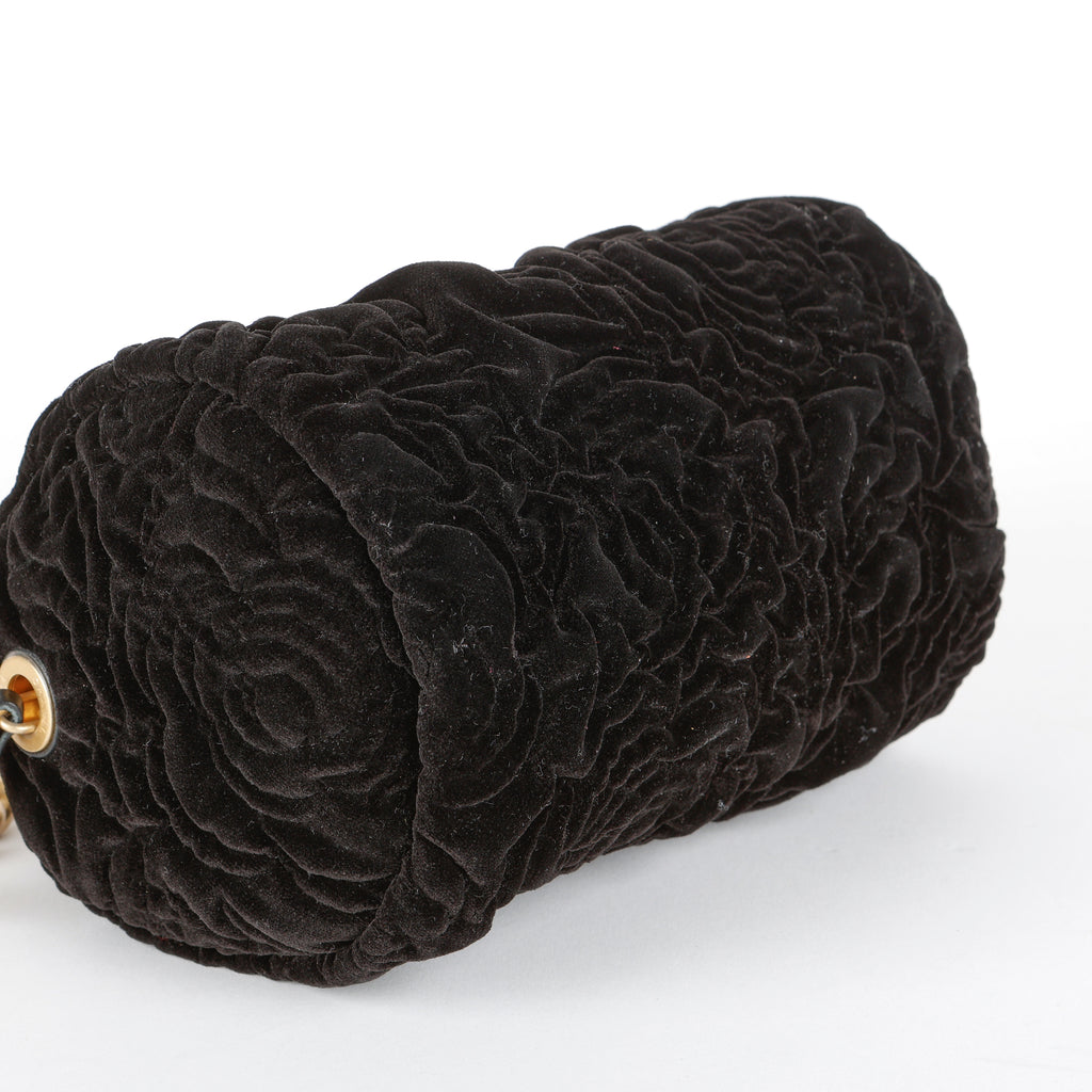 Camellia 2 Way Chain, Black Velvet