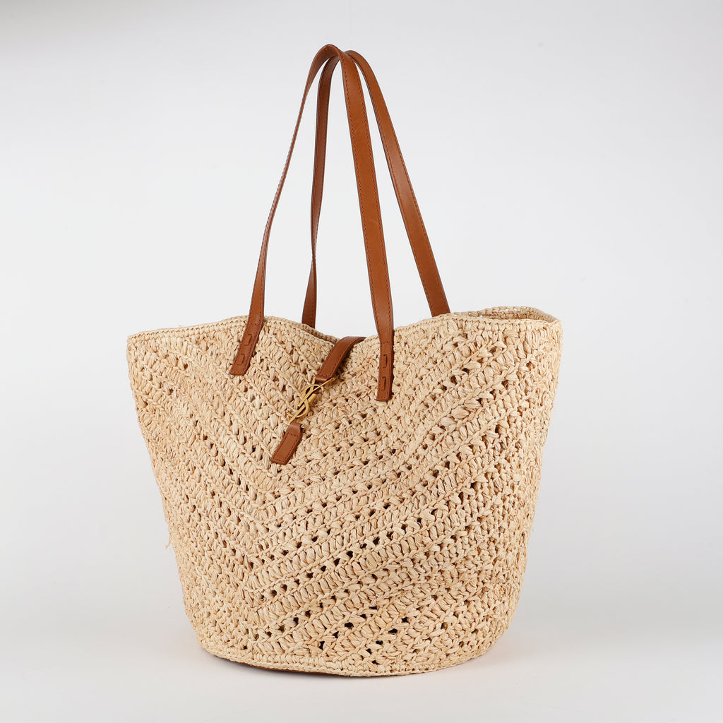 Medium Panier Tote, Raffia