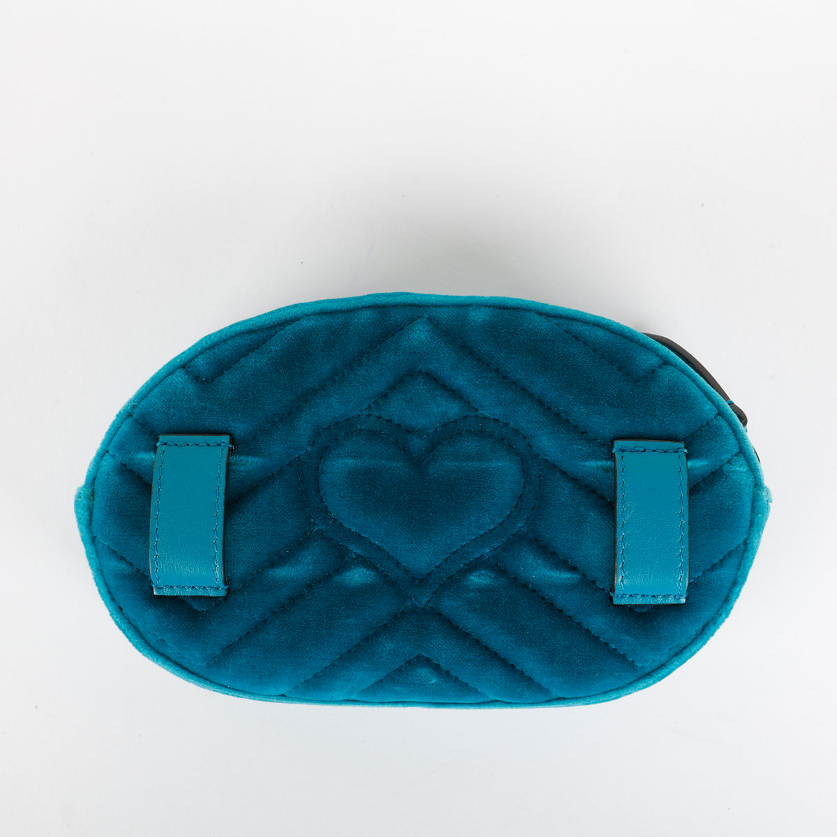GG Marmont Belt Bag, Teal Velvet (Size 95)
