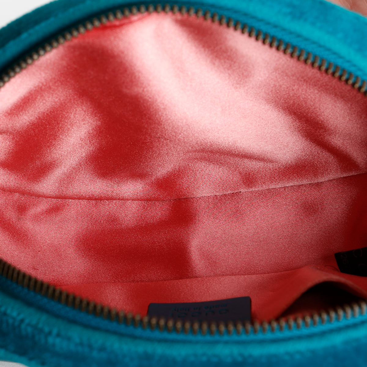 GG Marmont Belt Bag, Teal Velvet (Size 95)