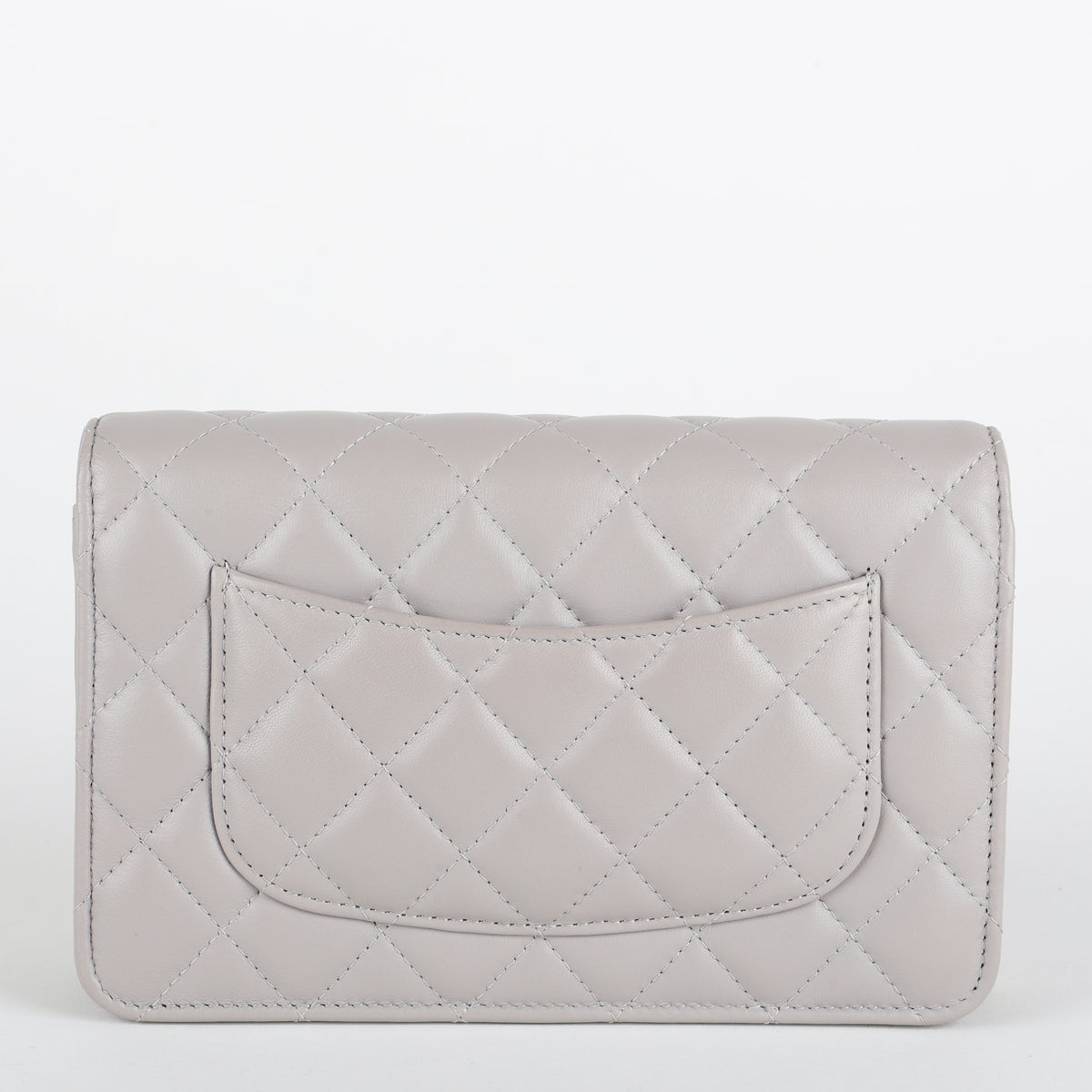 Pearl Crush Wallet on Chain, Grey
