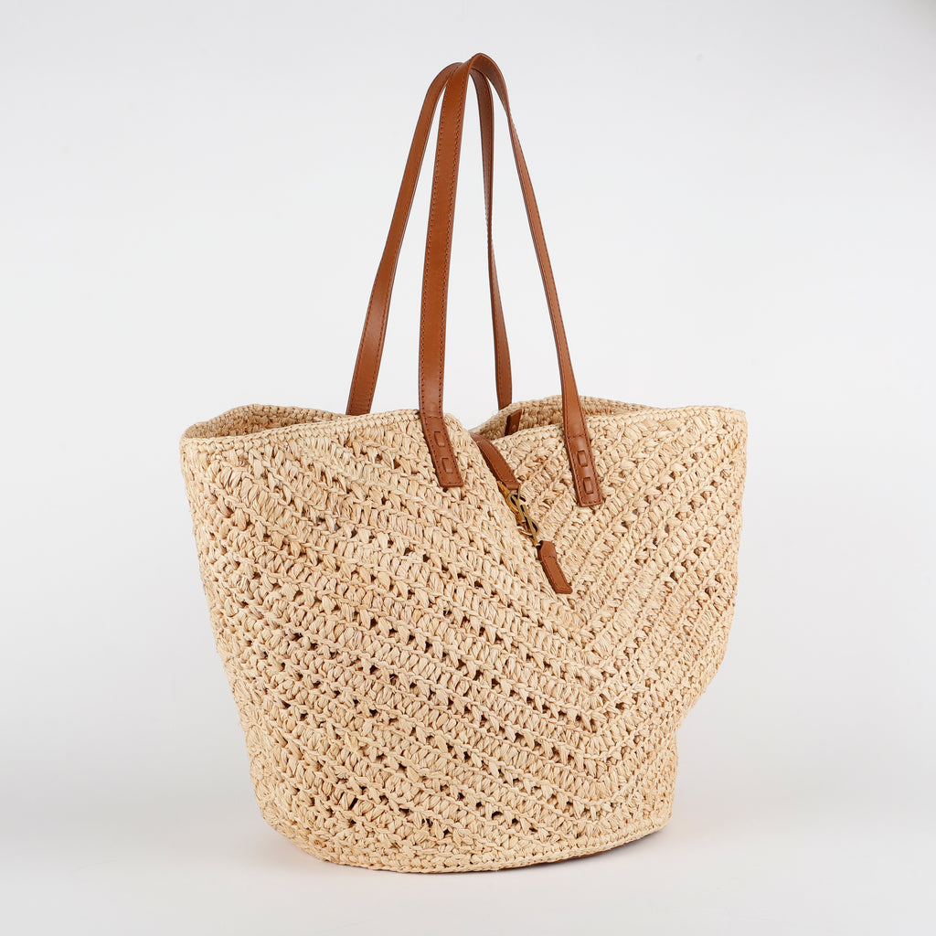 Medium Panier Tote, Raffia