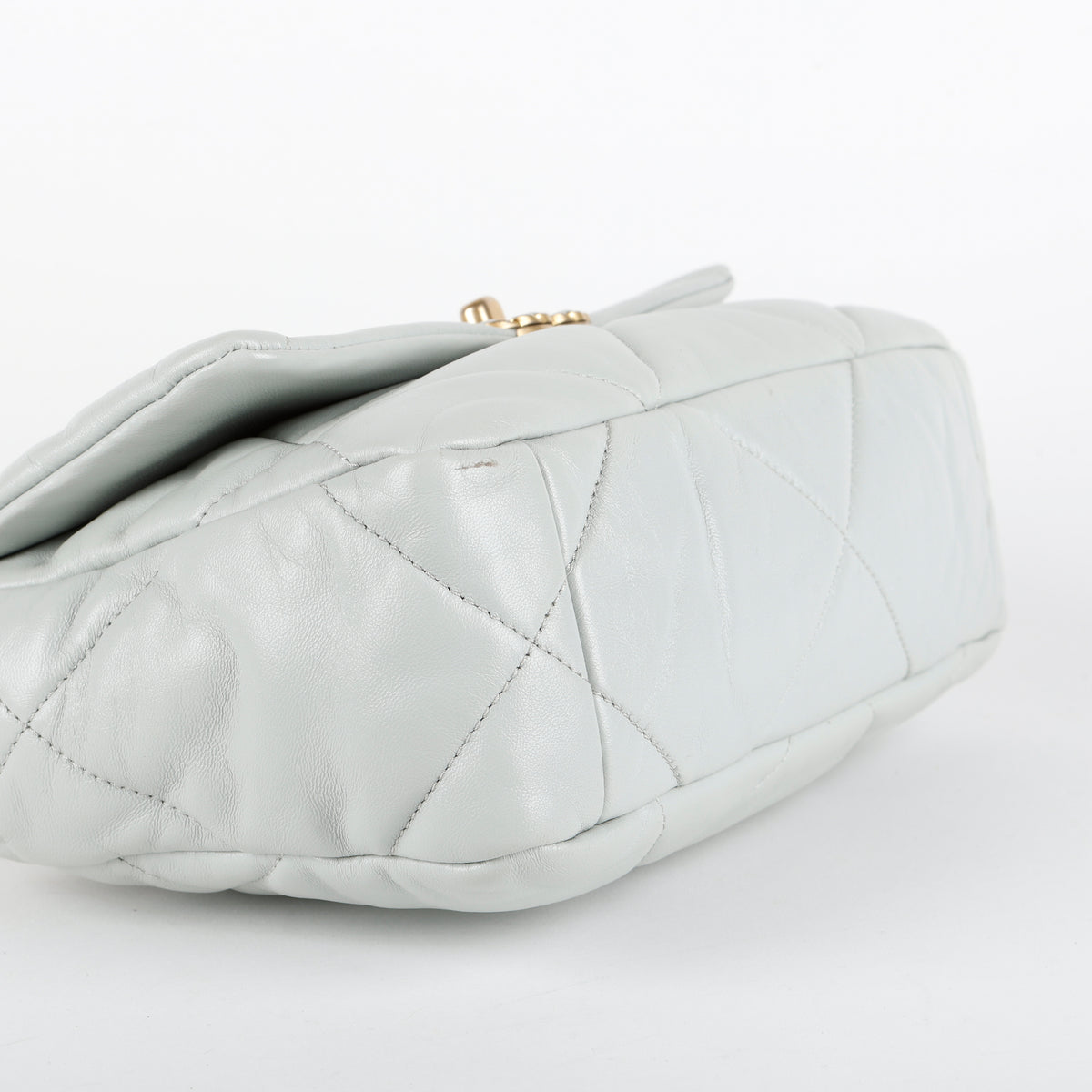 Small 19, Light Grey Lambskin