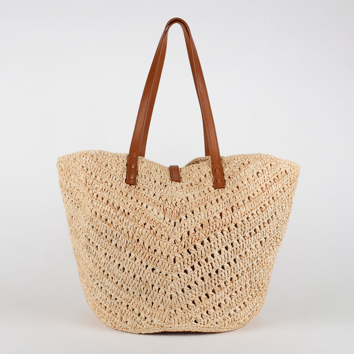 Medium Panier Tote, Raffia